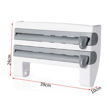 4-In-1 Kitchen Wall-Mount Roll Holder Dispenser