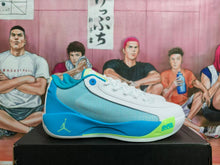 Jordan Air Zoom Basketball Sneakers Gray Blue