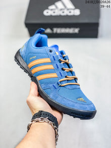 adidas Daroga Plus Canvas Shoes Blue Hiking Sneakers