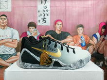 Nike GiGi Basketball Sneakers Black White Gold