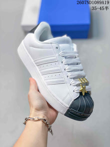 adidas Superstar Shell-Toe Sneakers Black and White