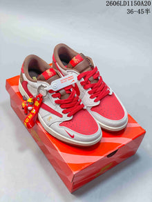 Jordan Air Jordan 1 Low Multicolor Leather-Style Sneakers