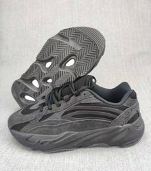 700 V2 Sneakers in Charcoal Black and Gray
