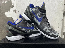 Nike Kobe 6 Protro Basketball Shoes, Gray Camo and Blue