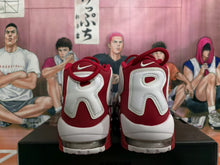 Nike Air More Uptempo Red and White Basketball Sneakers