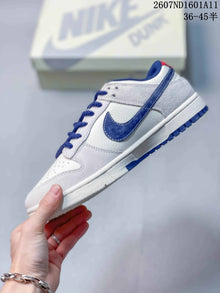 Nike SB Dunk Low White and Blue Sneakers 2607ND1601A11