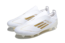 adidas F50 Laceless Soccer Cleats White Gold