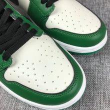 Jordan 1 Mid White Green Black Sneakers 852542-301