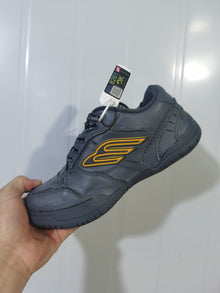 Balenciaga Hampton Sneakers Dark Grey with Yellow Detail