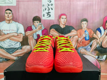 Nike Zoom Basketball Sneakers Red with Neon Laces