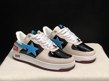 BAPE Bape Sta Low Sneakers Cream Black Blue