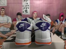 Nike White Purple and Orange Low-Top Sneakers
