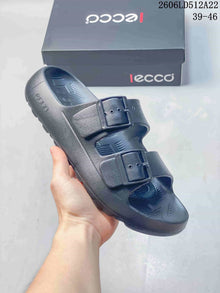ECCO Two-Strap Sandals in Dark Gray, Style 06LD512A22
