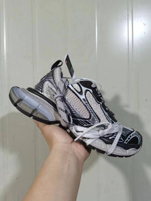 3XL Reflective Mesh Sneakers Beige Coffee Black