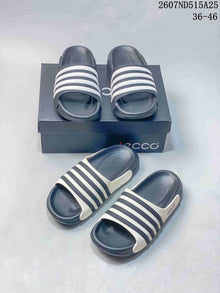 ECCO Men’s Slide Sandals Navy and White 2607ND515A25