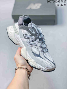 New Balance 9060 Grey White Mule Sneakers