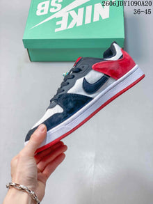 Nike SB Alleyoop Low-Top Skate Shoes in Black, White & Red