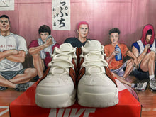 Nike Air More Uptempo Sneakers in White and Brown