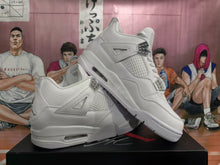 Jordan 4 White Silver High-Top Sneakers