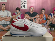 Nike Low-Top Sneakers White Red and Blue