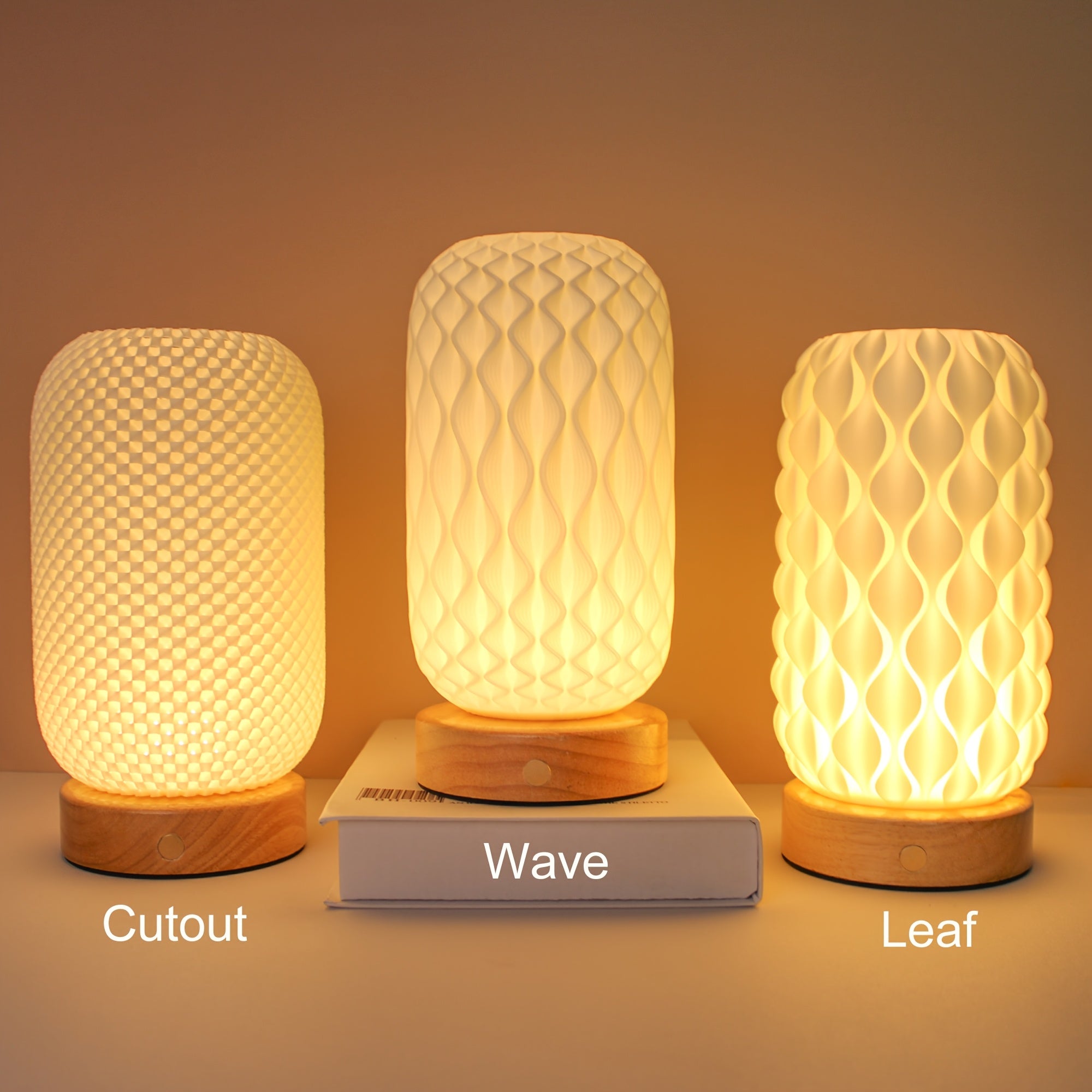 2pcs Modern Elegant Touch Control Table Lamp, 3-Color LED Adjustable Stepless Brightness Adjustment. Suitable for Living Room, Bedroom, Halloween Decorations And Thanksgiving Celebrations, Festival Lighting, Rechargeable Desk Lamp. Available In 1pc.