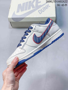 Nike SB Dunk Low Champion Stripe White Blue Red Sneakers
