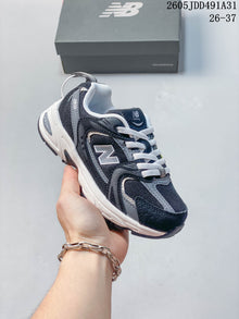 New Balance 530 Kids Running Sneakers, Black, 05JDD491A31