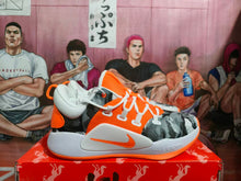 Nike Zoom Basketball Shoes Orange Gray White