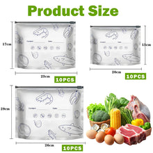 ♻️ Reusable Aluminum Foil Sealable Food Storage Bags