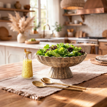 Handblown Glass and Brass Carafe