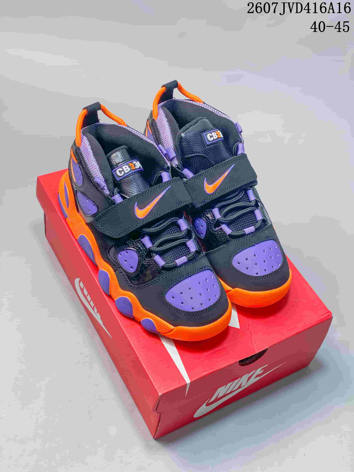 Nike Air Basketball Sneakers Black Purple Orange 2607JVD416A16