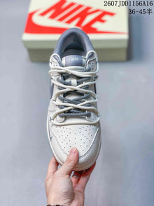 Nike SB Dunk Low Off-White and Gray Sneakers 2607JDD1156A16