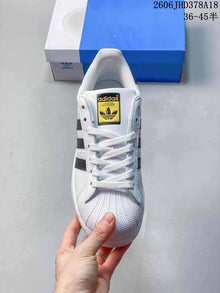 Adidas Originals Superstar White and Black Low-Top Sneakers