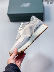 New Balance 327 Retro Sneakers in Cream, Gray and Navy