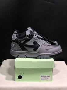 OFF-WHITE Out Of Office Low-Top Sneakers Grey and Black