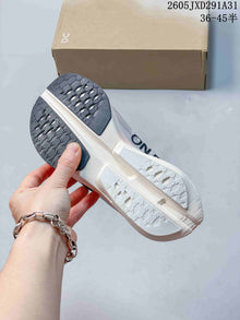On Cloudboom Strike Running Shoes White Gray Coral