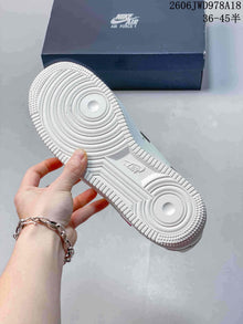 Nike Air Force 1 Low White Sneakers with Metal Swoosh Details
