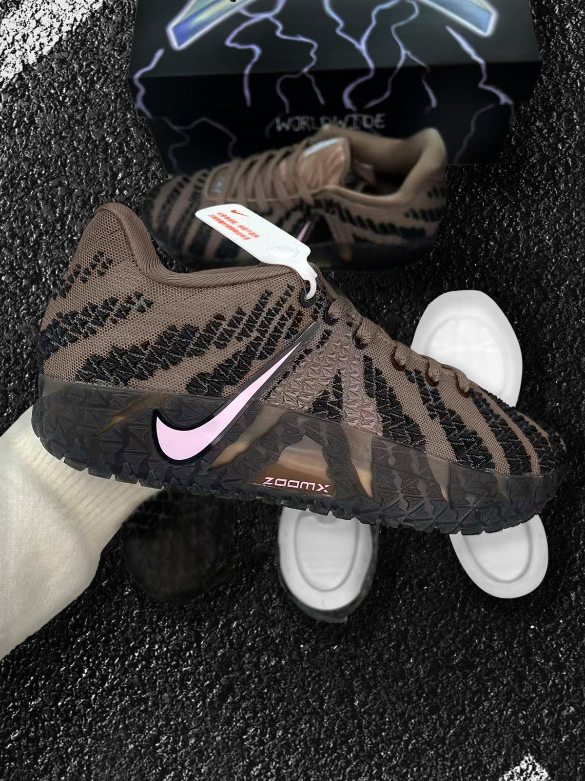 Nike Basketball Sneakers Brown Black Pink HF2794-200