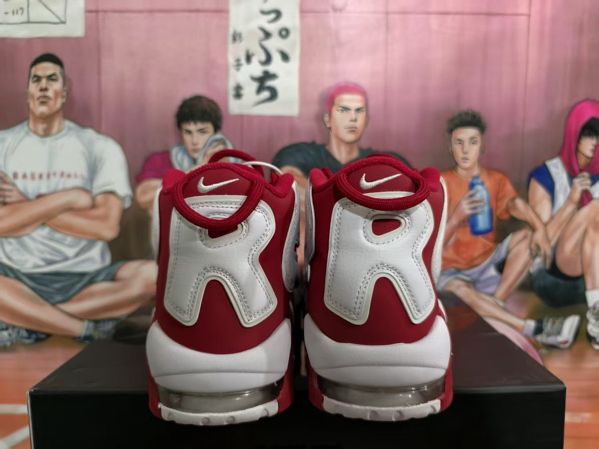 Nike Red and White Basketball Sneakers