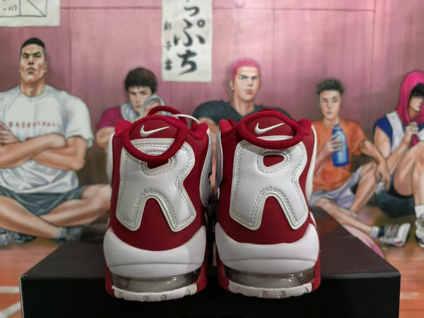 Nike Red and White Basketball Sneakers