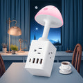Desk Lamp Designed Like a Mushroom, Featuring USB Ports And Multifunctional LED Lighting, Ideal for Reading in Bedrooms, Studies, Or Dorms