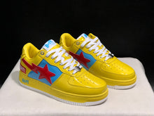BAPE Bapesta Low-Top Sneakers Yellow Blue Red