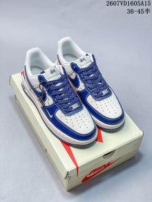 Nike Air Force 1 Blue White Stüssy-Style Sneakers 2607VD1605A15
