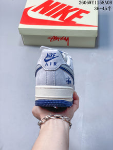 Nike Air Force 1 '07 Low Stüssy Nebula Gray Sneakers