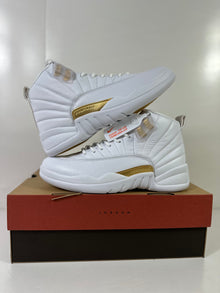 Jordan Air Jordan 12 Retro Phantom White Metallic Gold Sneakers