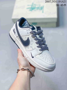 Nike SB Dunk Low x Stussy White Black Sneakers