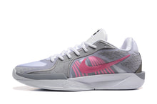Nike FQ2174-100 Basketball Shoes, White and Grey with Pink