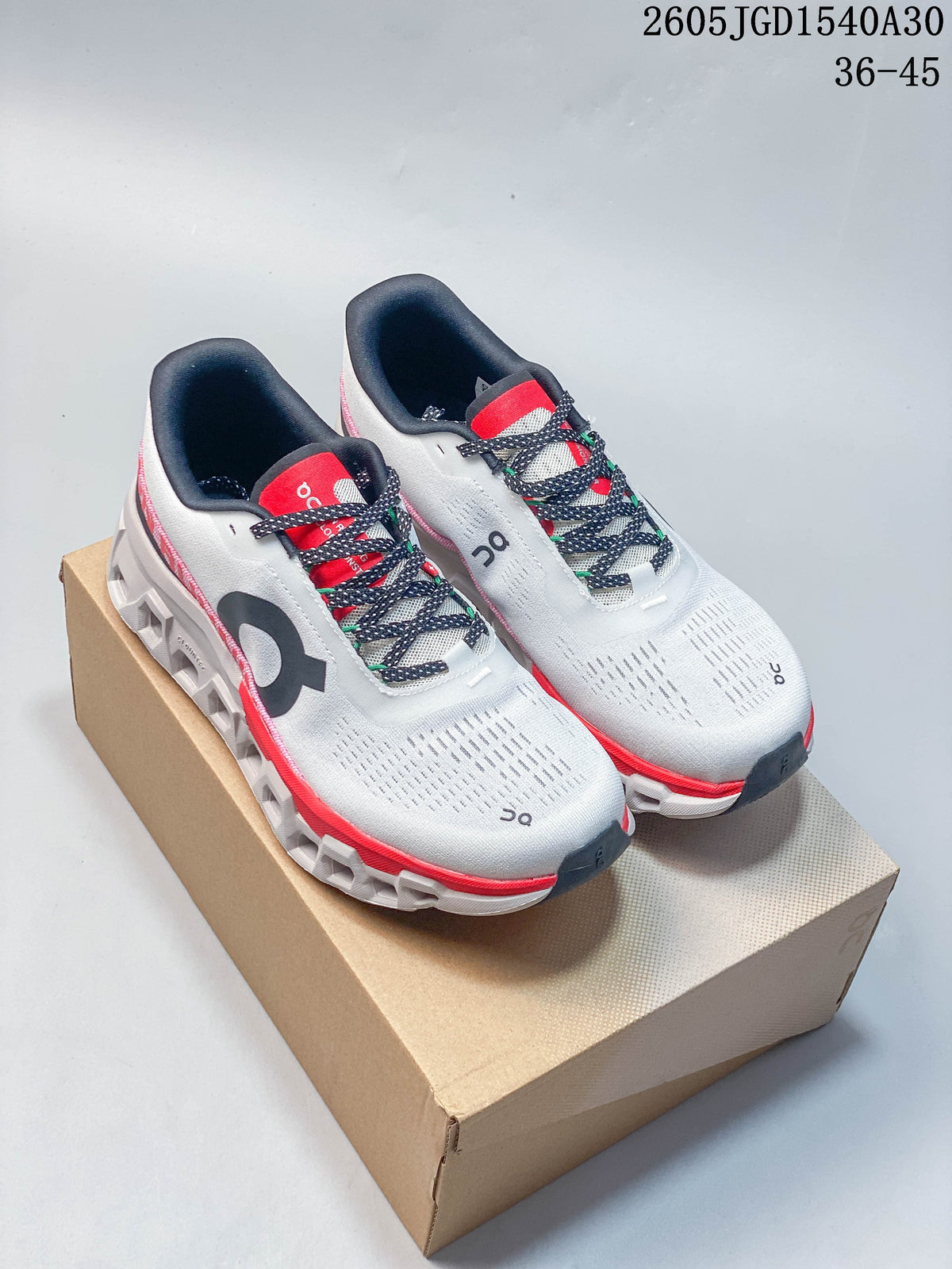 On Cloudmonster 2 Running Shoes, White and Coral