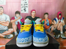 Jordan 3 Blue and Yellow Basketball Sneakers