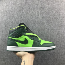 Jordan 1 Mid Fluorescent Green Sneakers 554724-330